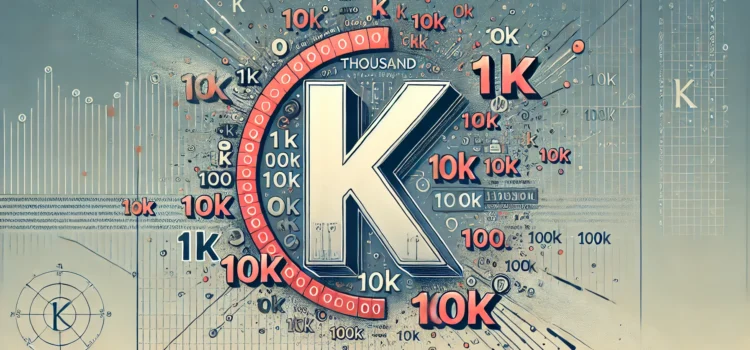 Por que se usa o “K” para representar mil?